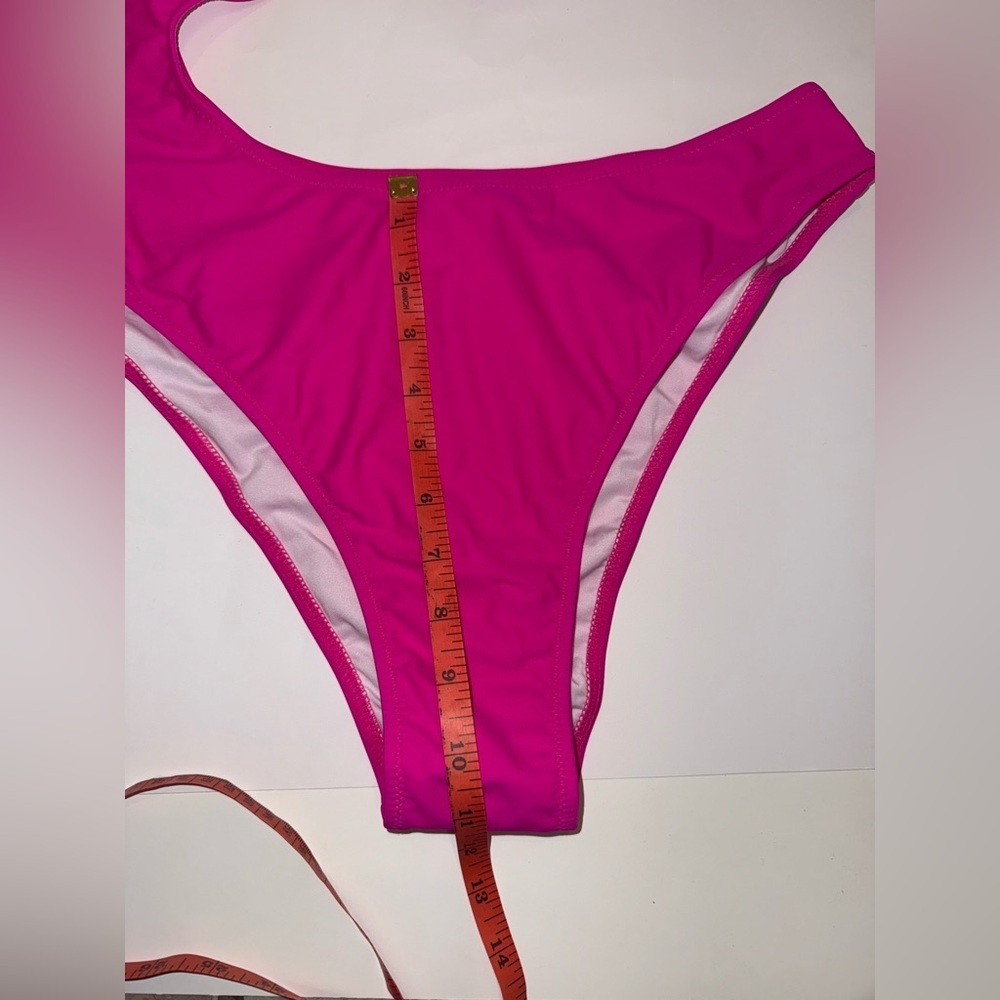 Hilinker Hot Pink Cut-Out One-Piece Swimsuit XL NWT - Picture 5 of 13